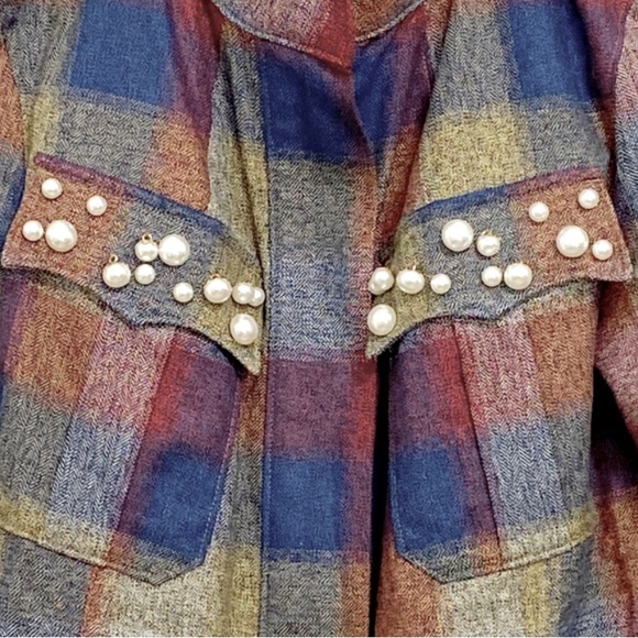 CAbi 3555 Plaid Collage Jacket Fall 2018 - Picture 7 of 10